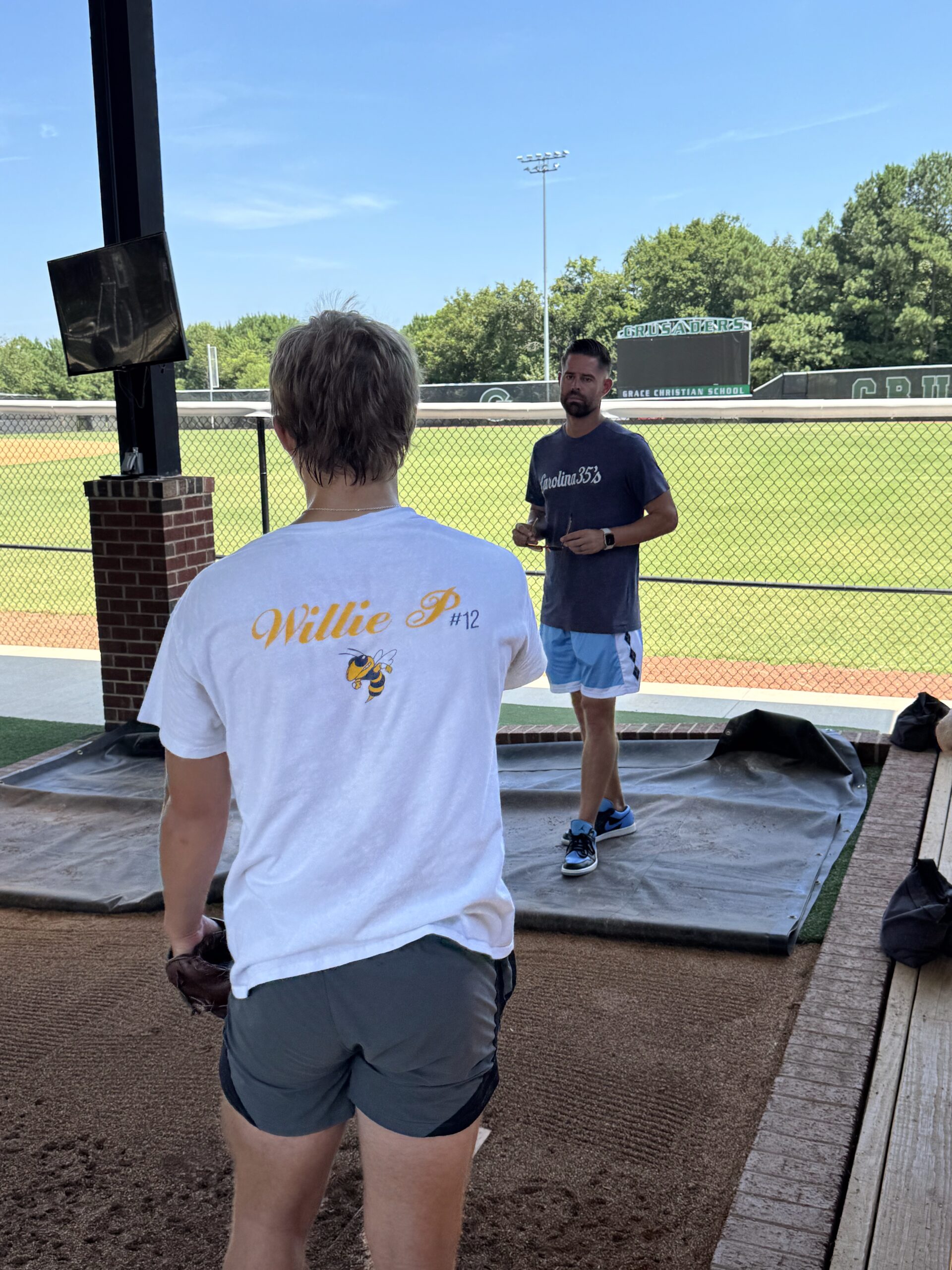 C35 Baseball Advisors pitching training session